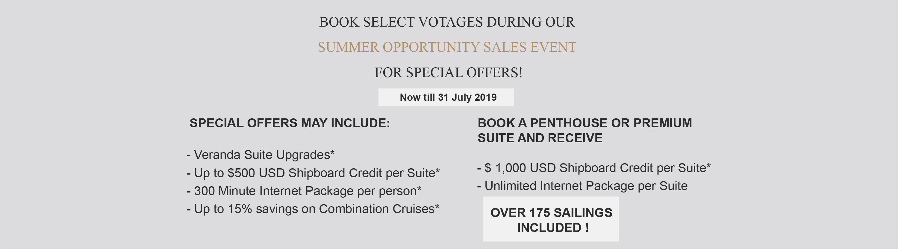 Seabourn Summer Opportunity Sales Event Seabourn Info  02