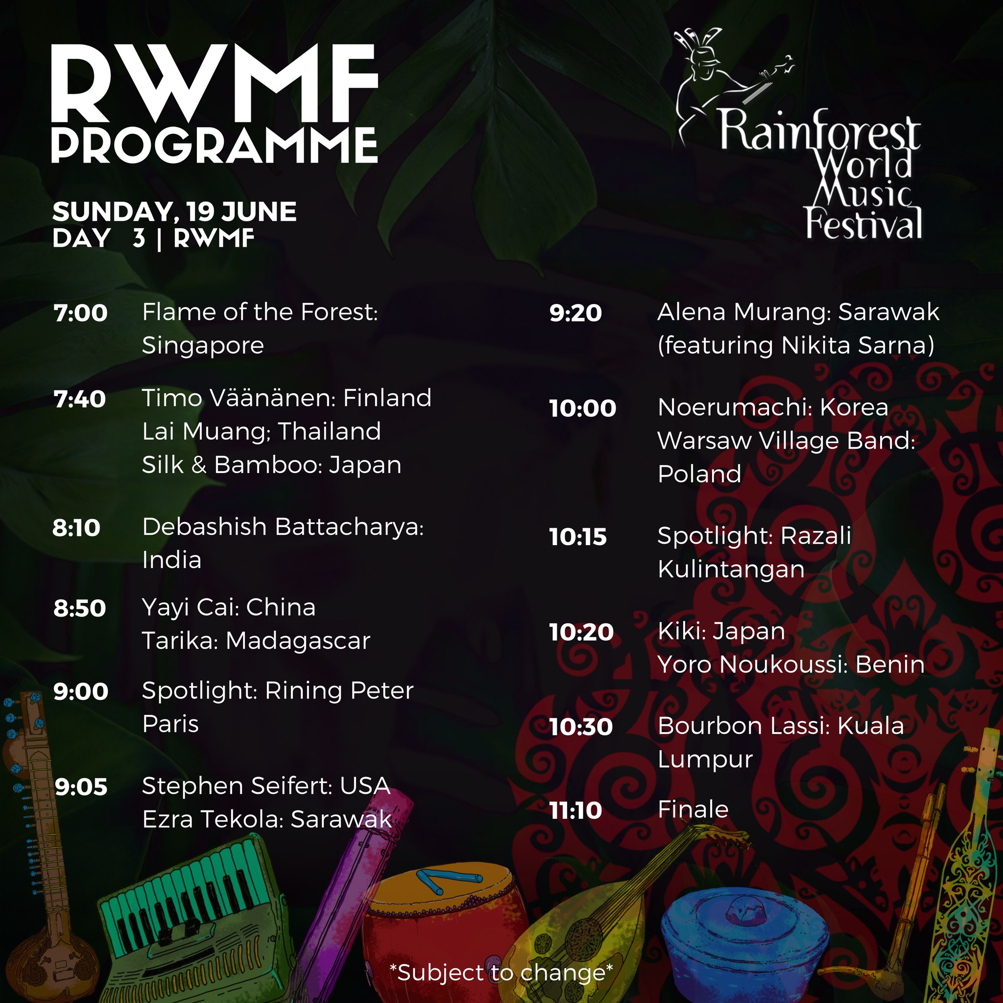The Rainforest World Music Festival 2022 BRWMF DAY 3