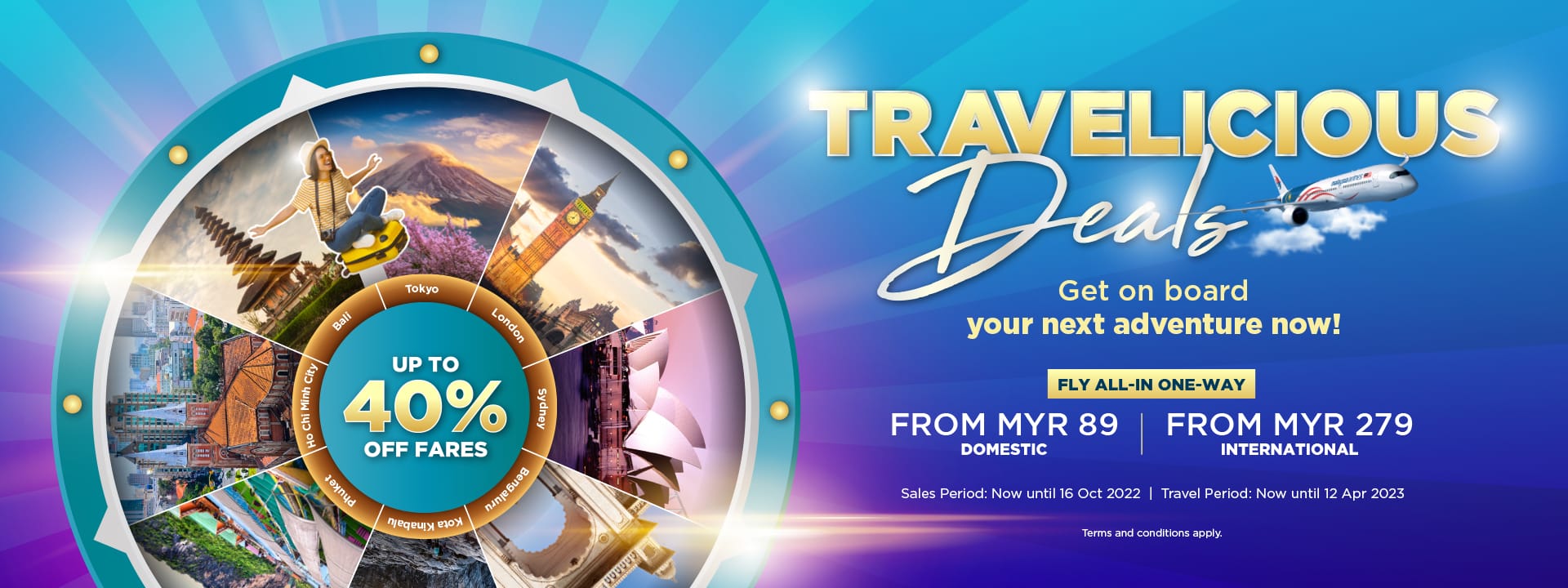 Malaysia Airlines Travelicious Deals - Domestic MH travelicious flight deals banner