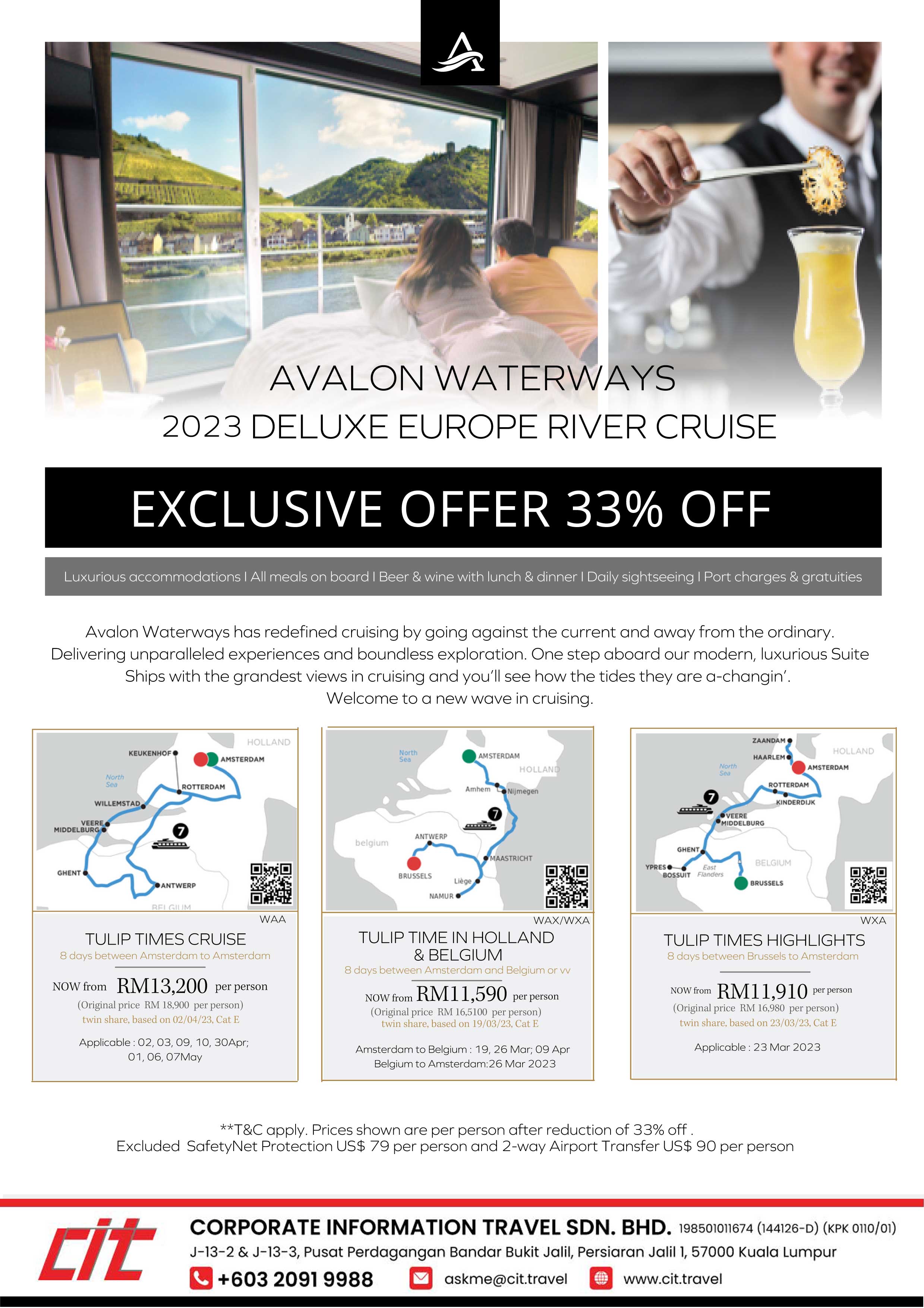Avalon Waterways 2023 AVALON 33 OFFER 01