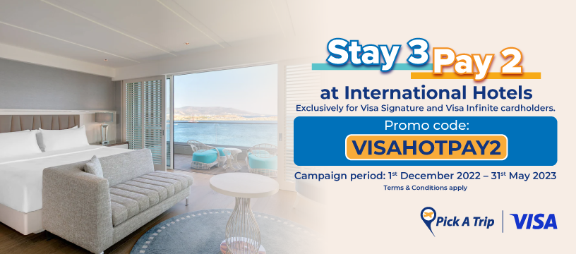 Visa Exclusive PAT January Stay3Pay2 Hotels