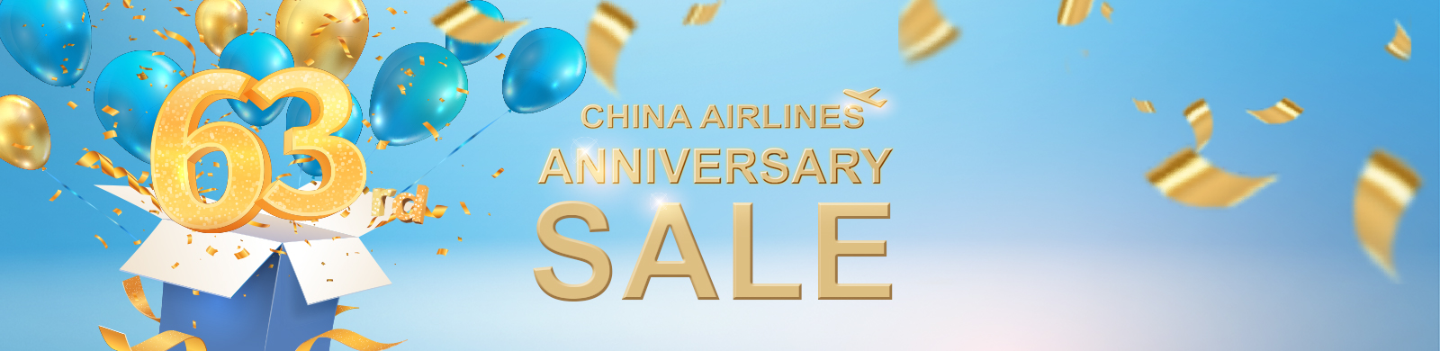 China Airlines: 63rd Anniversary Sale ci 63rd anniversary sale