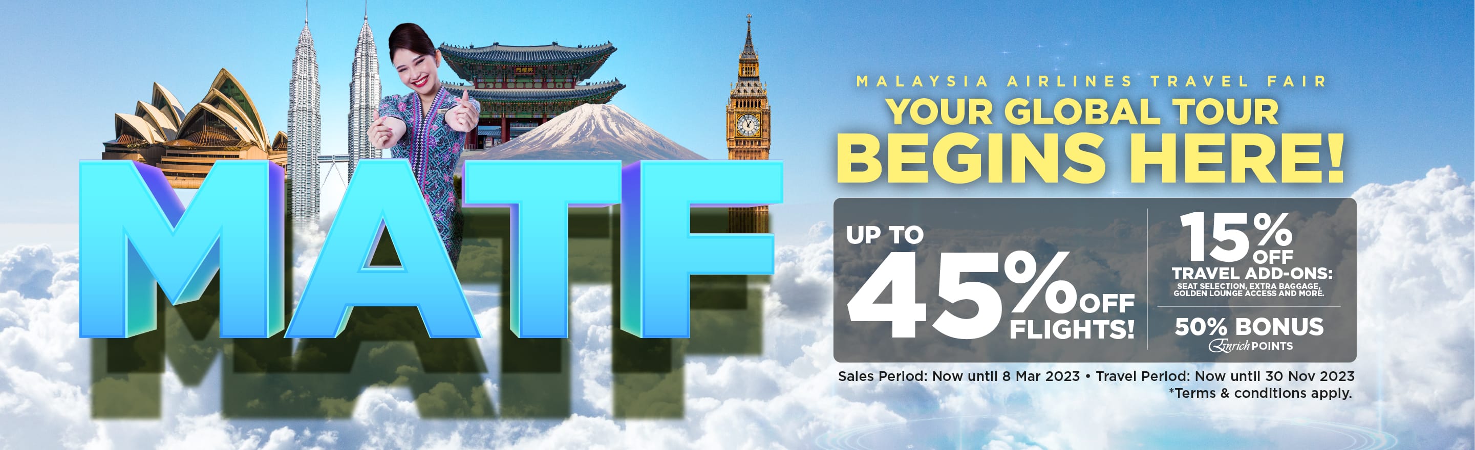 Malaysia Airlines Travel Fair: International matf 2023 international