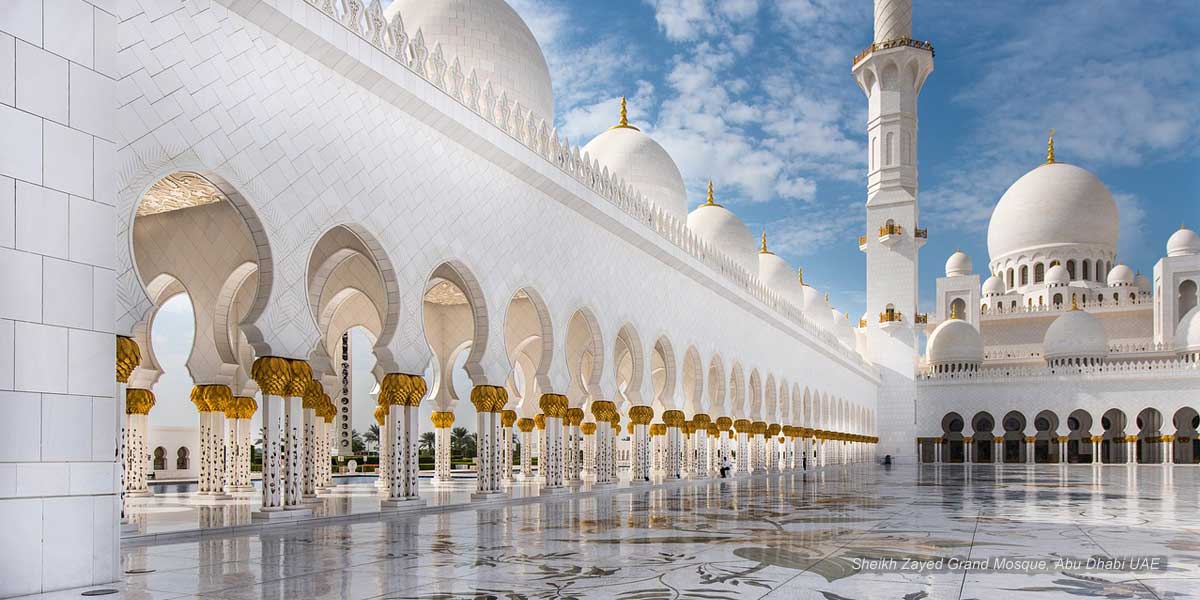 Muslim Packages destinations sheikh zayed grand mosque abu dhabi 1