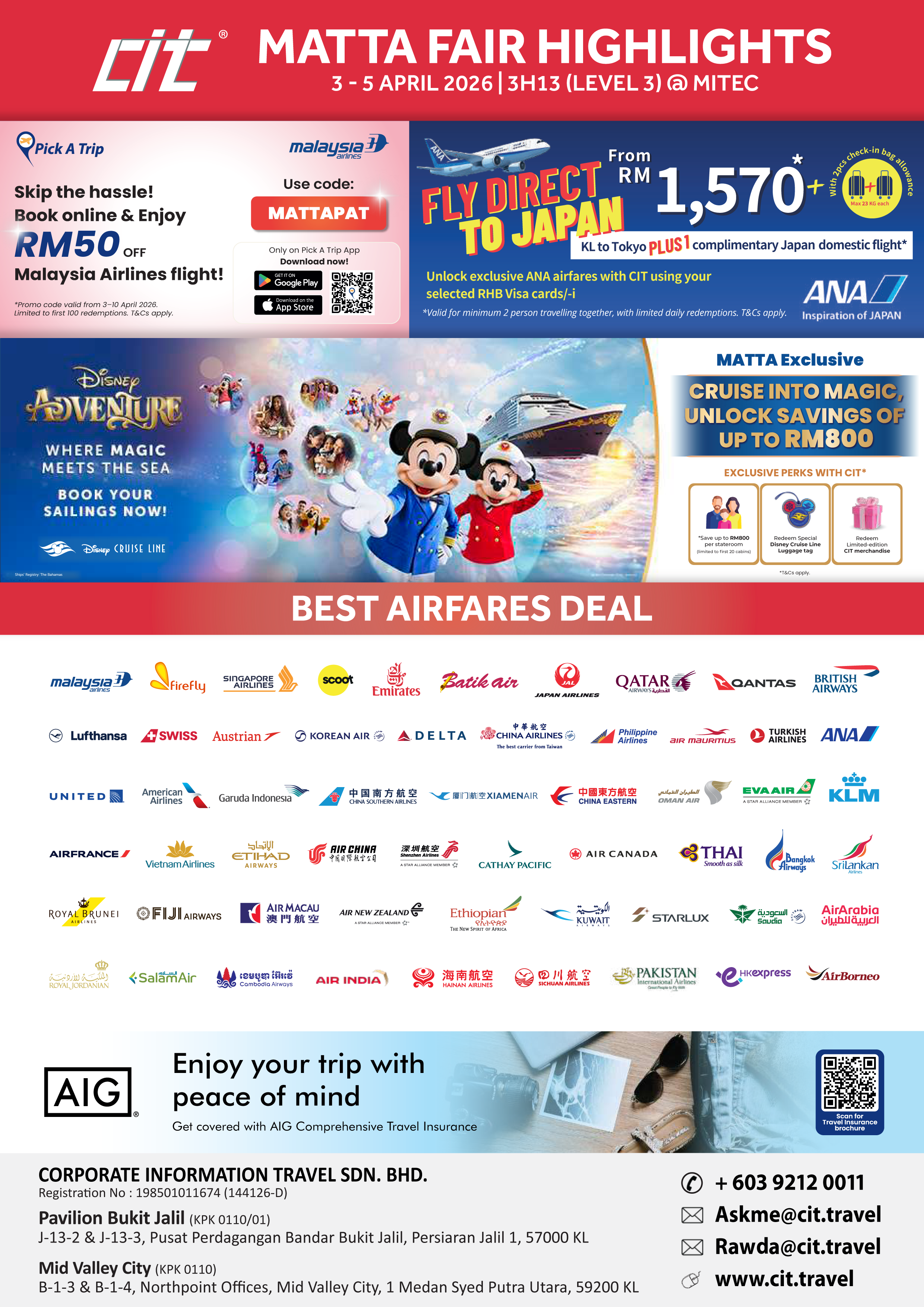 Sustainability Starts Here. Download Our MATTA Fair April 2026 e-Brochure.